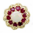 RD OPAL/RUBY SOLID BACK SLD
