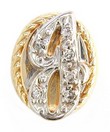 INITIAL J "SCRIPT" OVAL SOLID BACK S