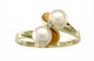 LDS PEARL AND DIAMOND RING