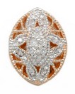 LDS SOL BACK DIAMOND SLIDE W/MILGRAI