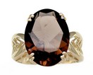 LDS LARGE OVAL SMOKY RING