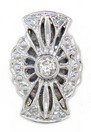LDS SLIDE W/BEZEL DIA IN BOW DESIGN