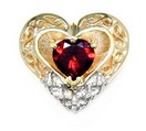 HT SHAPE SOLID BACK SLIDE W/GARNET H
