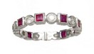 LDS RUBY & DIA ETERNITY BAND