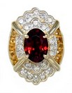 LDS OVAL GARN & SPEC. CUT CIT SLIDE