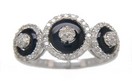 LDS ONYX & DIAMOND RING