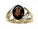 LDS OV SMOKEY & CHANNEL DIA RING