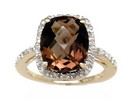 LDS SMOKEY & DIAMOND RING