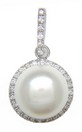 LDS PEARL & DIAMOND PENDANT
