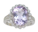 LDS OV AMETHYST & DIA RING