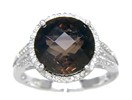 LDS RD C/B SMOKEY & DIAMOND RING
