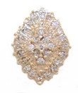 SOLID BACK ROUND DIAMOND CLUSTER SLI