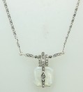LDS MOTHER OF PEARL & MARCASITE SILV
