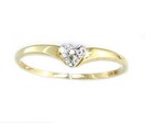 TEEN DIA HEART RING