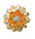 6 RD CITRINE DIA NUGGET SLIDE