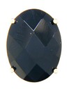 LDS OVAL FACETED ONYX NECK SLIDE