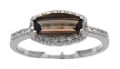 LDS SMOKEY RING W/DIAMOND