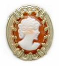 SOLID BACK SLIDE W/SHELL CAMEO