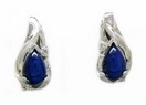 BLUE STAR PEAKED EARRINGS
