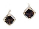 LDS ANT CUSH C/B SMOKY & DIAMOND EAR